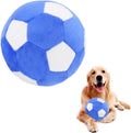 Interactive Dog Toys Soccer Ball，Plush Squeaky Dog Toys Ball，Dog Puzzle Toys Football Indoor Outdoor Jolly Ball for Dogs,Dog Balls for Medium and Large Dogs Toys Diameter 7.1in/18cm