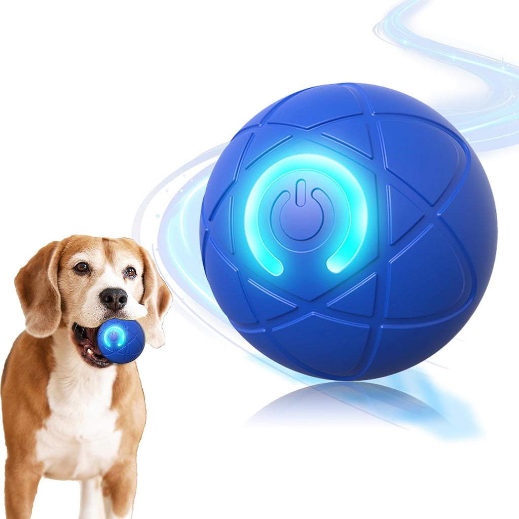 Interactive Dog Toys Dog Balls Activated Automatic Rolling Ball for Puppy Small Medium Dogs Smart Jumping Automatic Moving Bouncing and Rotating Ball Vibrating Keep