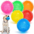 3.5” Squeaky Dog Toy Balls (6 Colors) Puppy Chew Toys for Teething, BPA Free Non-Toxic,  Dog Balls for Medium, Large & Small Dogs, Durable Toys for Aggressive Chewers